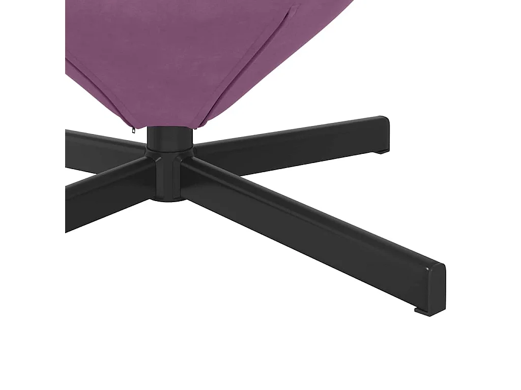 Fauteuil œuf Violet 63 x 73 x 90 cm Velours