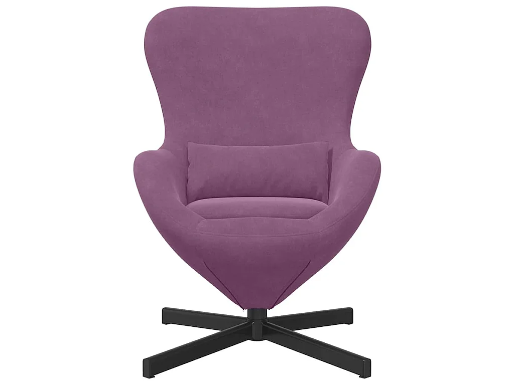 Fauteuil œuf Pourpre 63 x 73 x 90 cm Velours