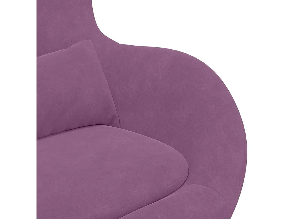 Fauteuil œuf Pourpre 63 x 73 x 90 cm Velours