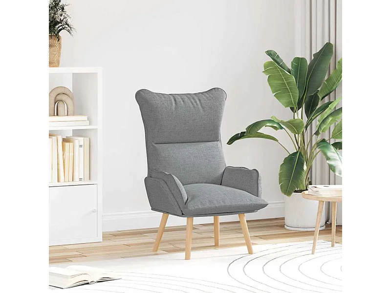 Fauteuil relaxant Gris clair 69 x 74 x 93 cm tissu