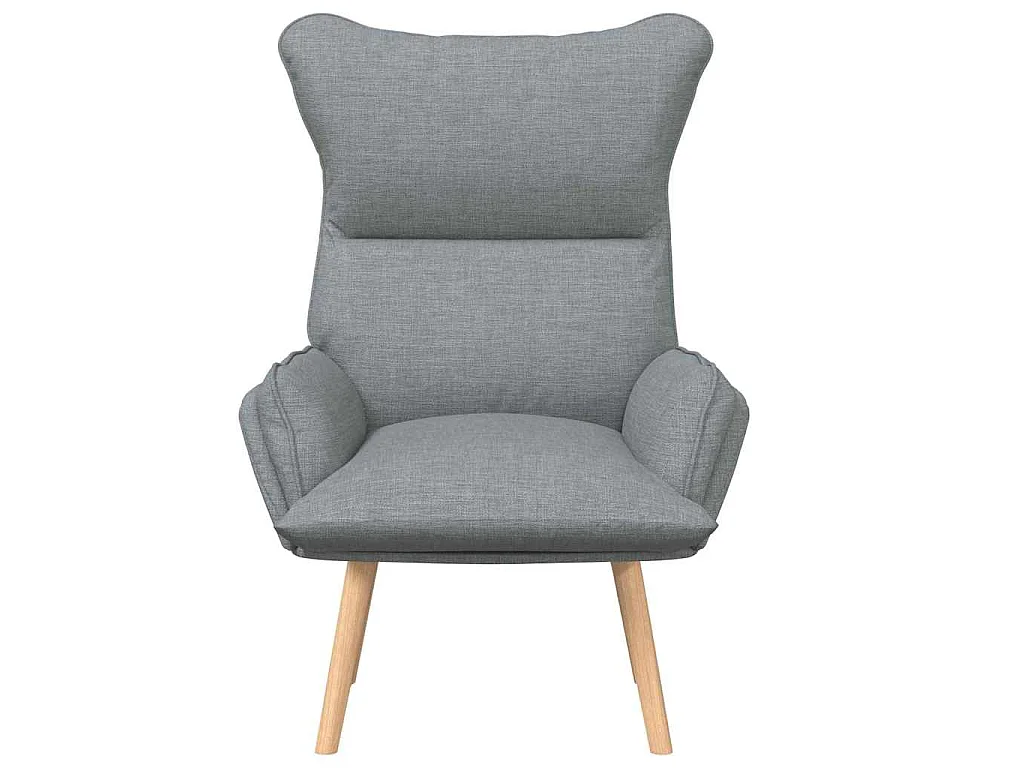 fauteuil Gris clair 69 x 74 x 93 cm Tissu et Contreplaqué