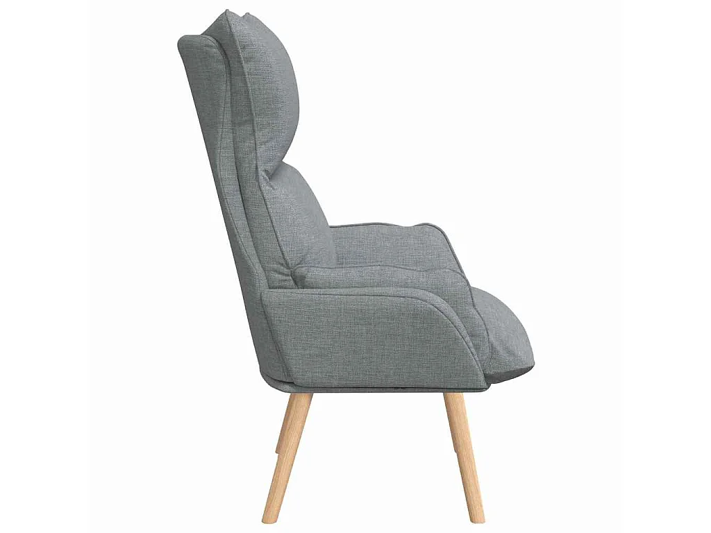 fauteuil Gris clair 69 x 74 x 93 cm Tissu et Contreplaqué