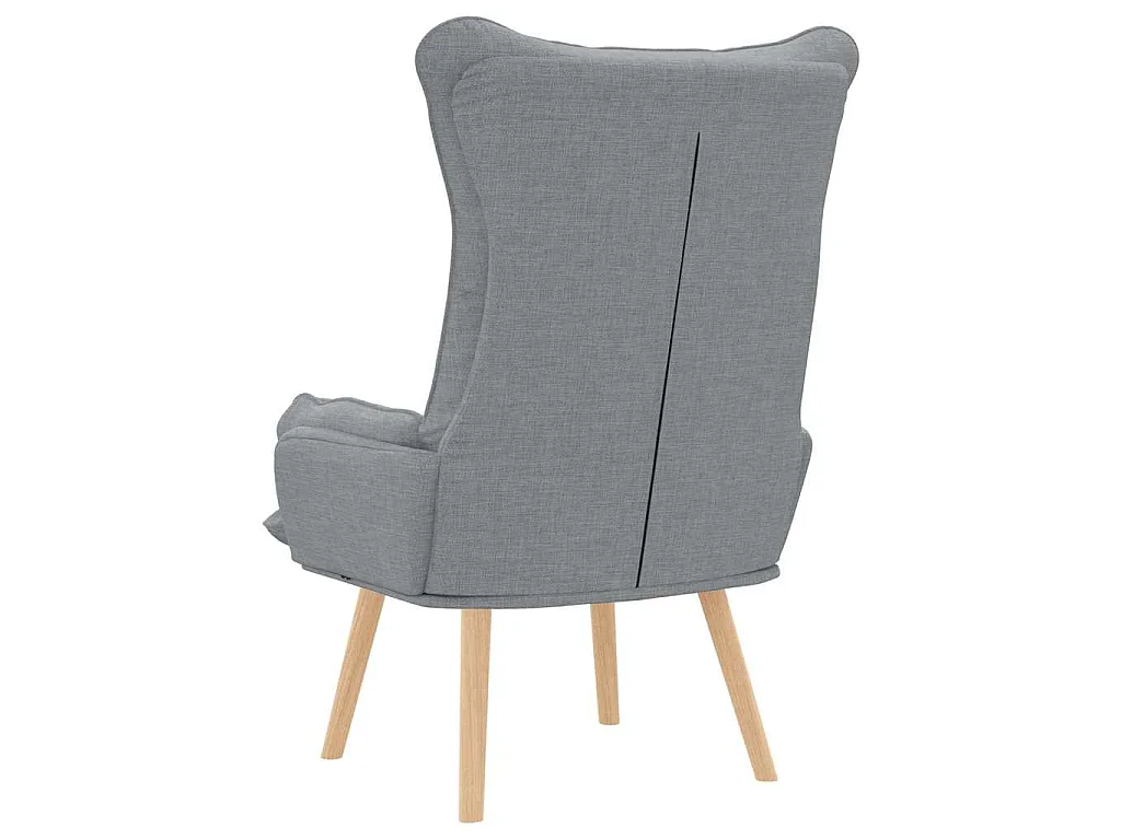 fauteuil Gris clair 69 x 74 x 93 cm Tissu et Contreplaqué