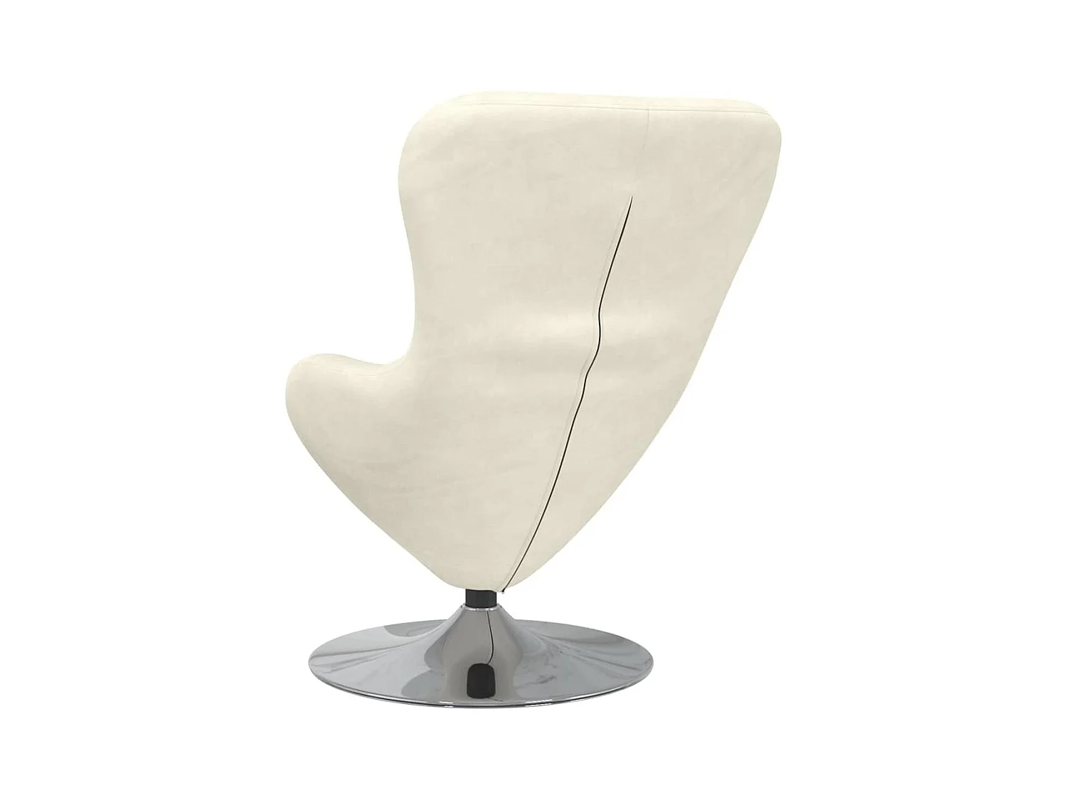 Fauteuil œuf Crème 63 x 73 x 90 cm Velours