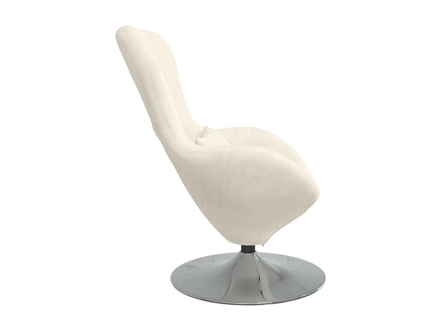 Fauteuil œuf Crème 63 x 73 x 90 cm Velours