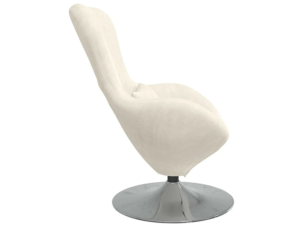 Poltrona uovo Crema Velluto