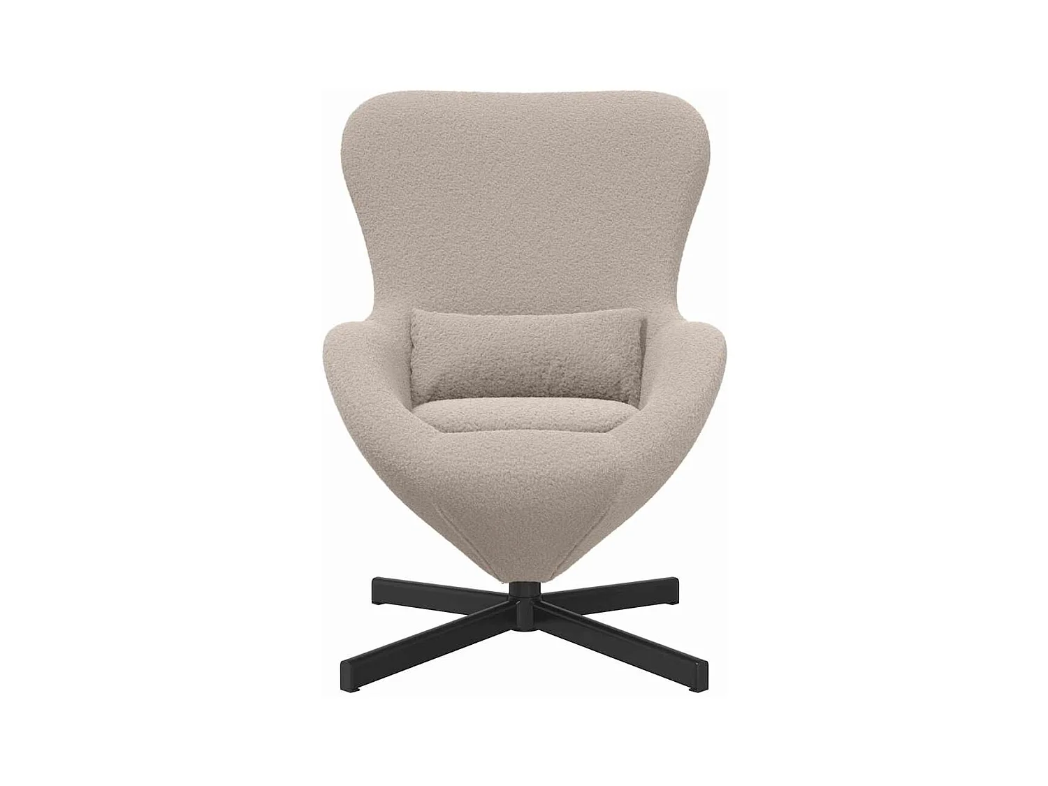 Fauteuil œuf Gris clair 63 x 73 x 90 cm tissu