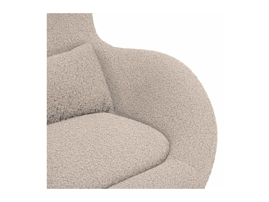 Fauteuil œuf Gris clair 63 x 73 x 90 cm tissu