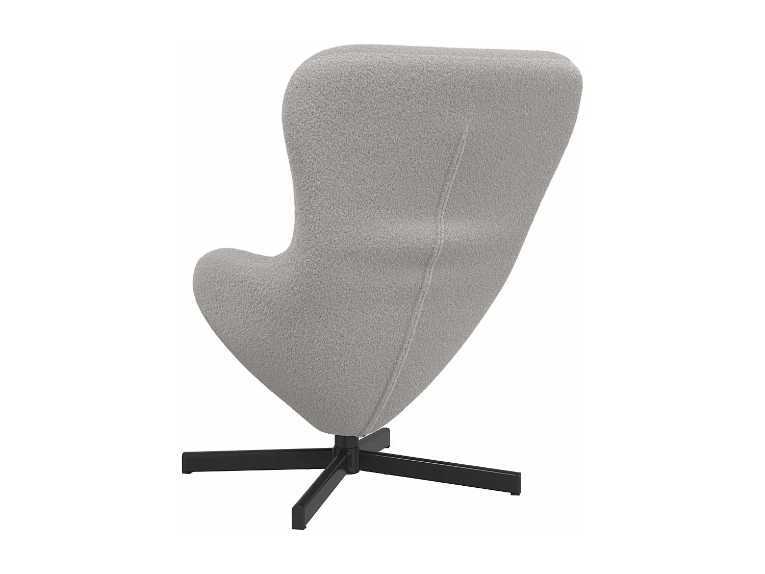 Fauteuil œuf Gris clair 63 x 73 x 90 cm tissu