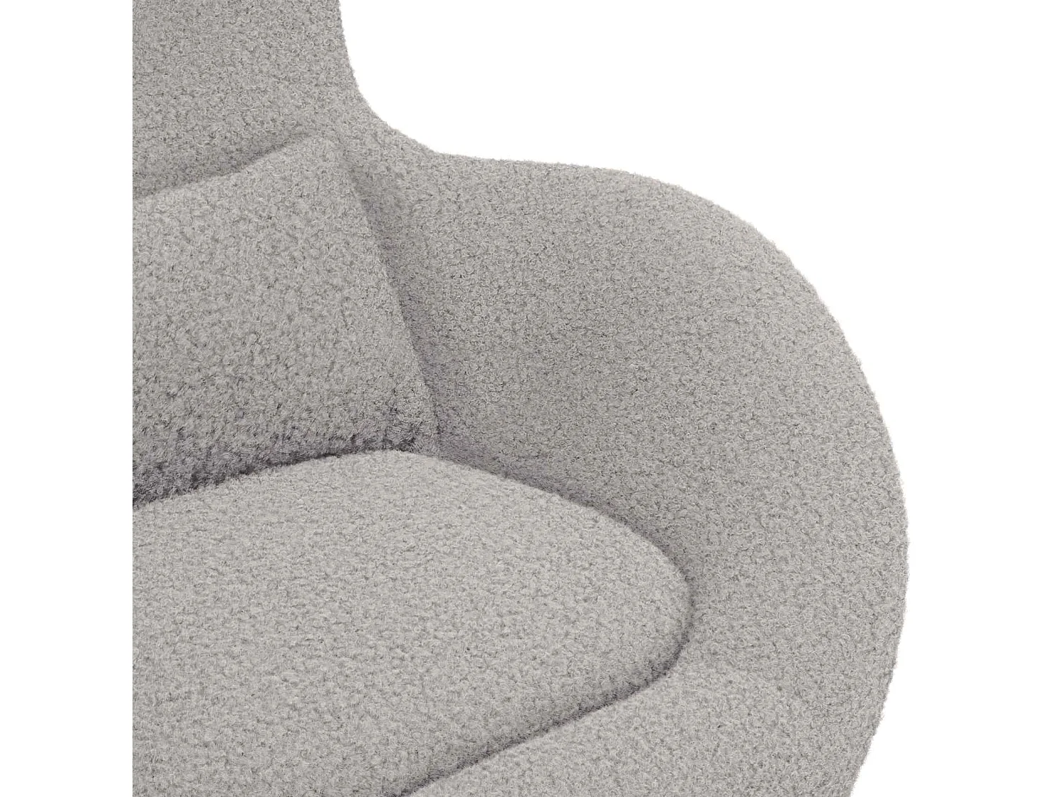 Fauteuil œuf Gris clair 63 x 73 x 90 cm tissu