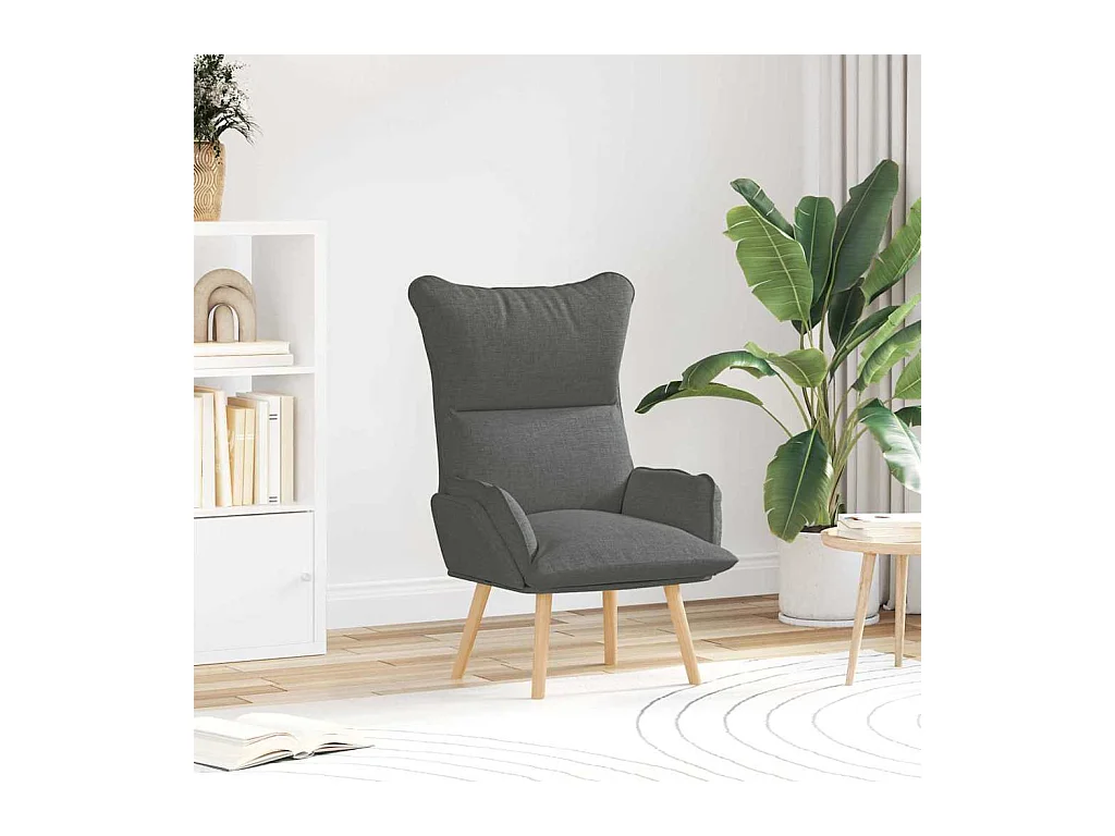 Fauteuil relaxant Gris foncé 69 x 74 x 93 cm tissu