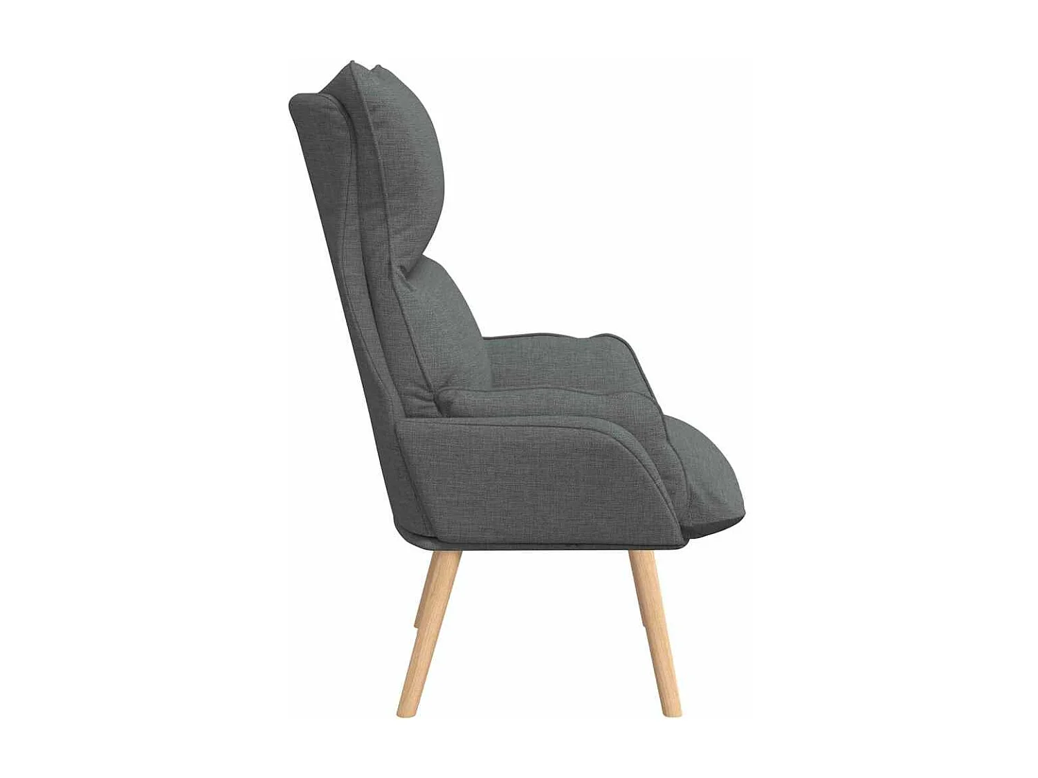 Fauteuil relaxant Gris foncé 69 x 74 x 93 cm tissu