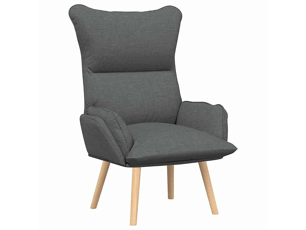 Fauteuil Donkergrijs 69 x 74 x 93 cm Stof en multiplex