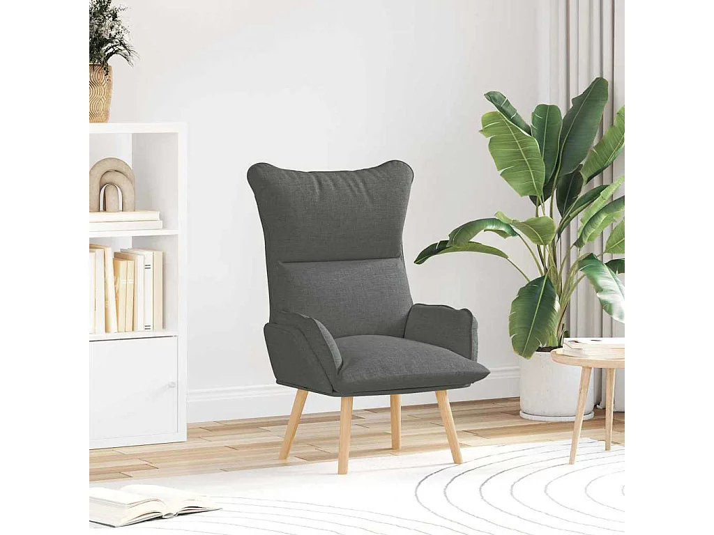 Fauteuil Donkergrijs 69 x 74 x 93 cm Stof en multiplex