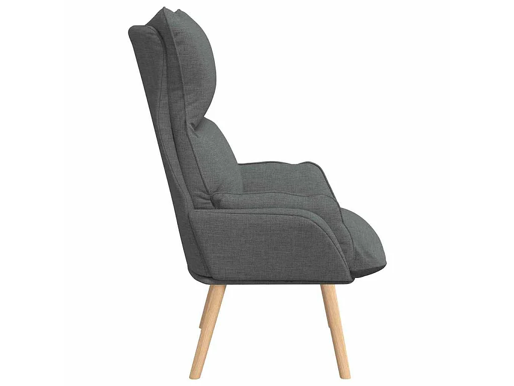 Fauteuil Donkergrijs 69 x 74 x 93 cm Stof en multiplex