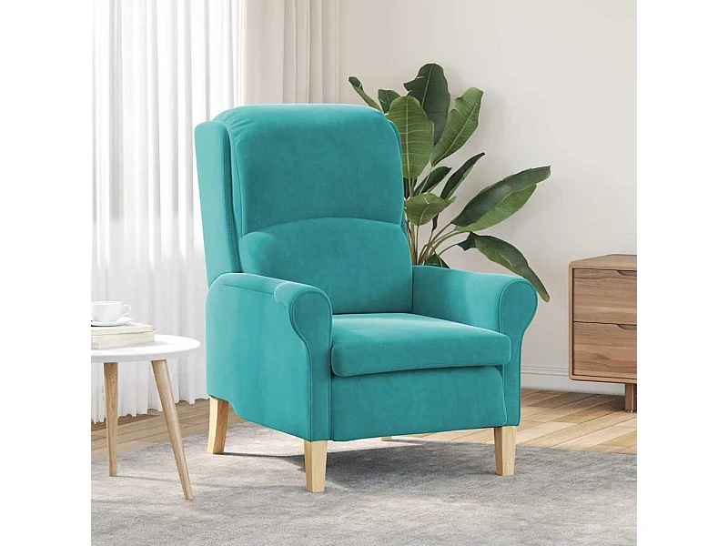 poltrona Turchese 76 x 94 x 102 cm Velluto