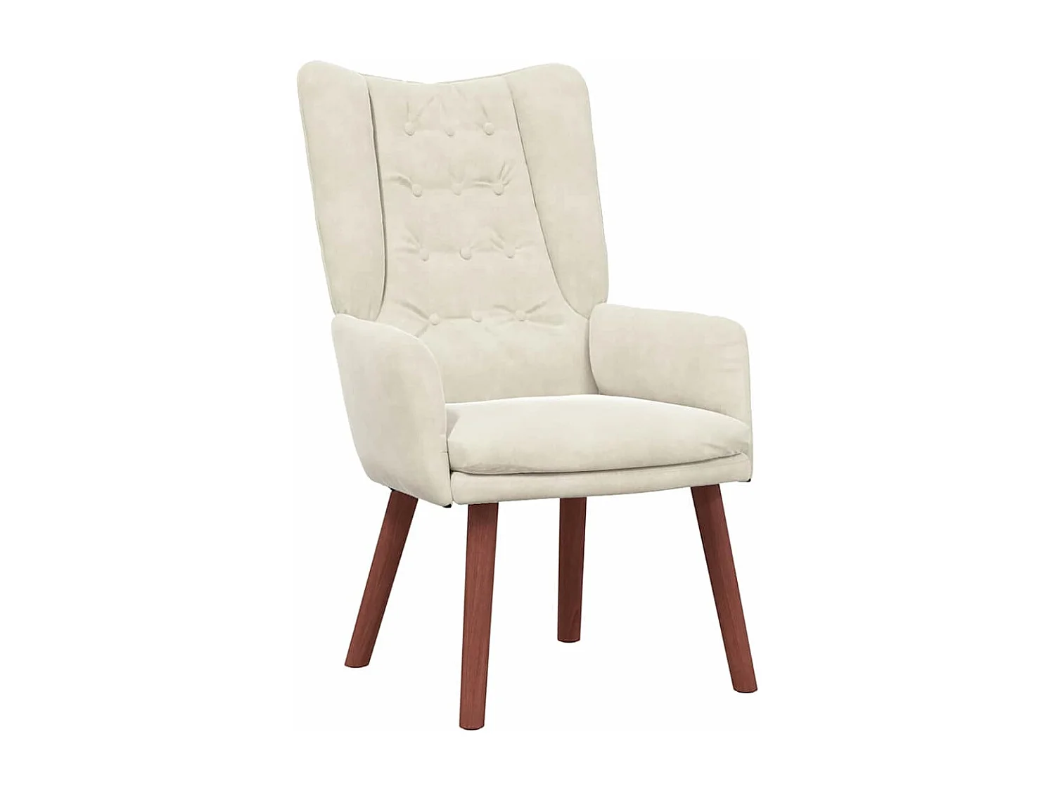 Fauteuil relaxant Crème 63 x 67 x 94 cm Velours