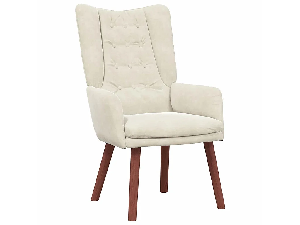 fauteuil Crème 63 x 67 x 94 cm Velours