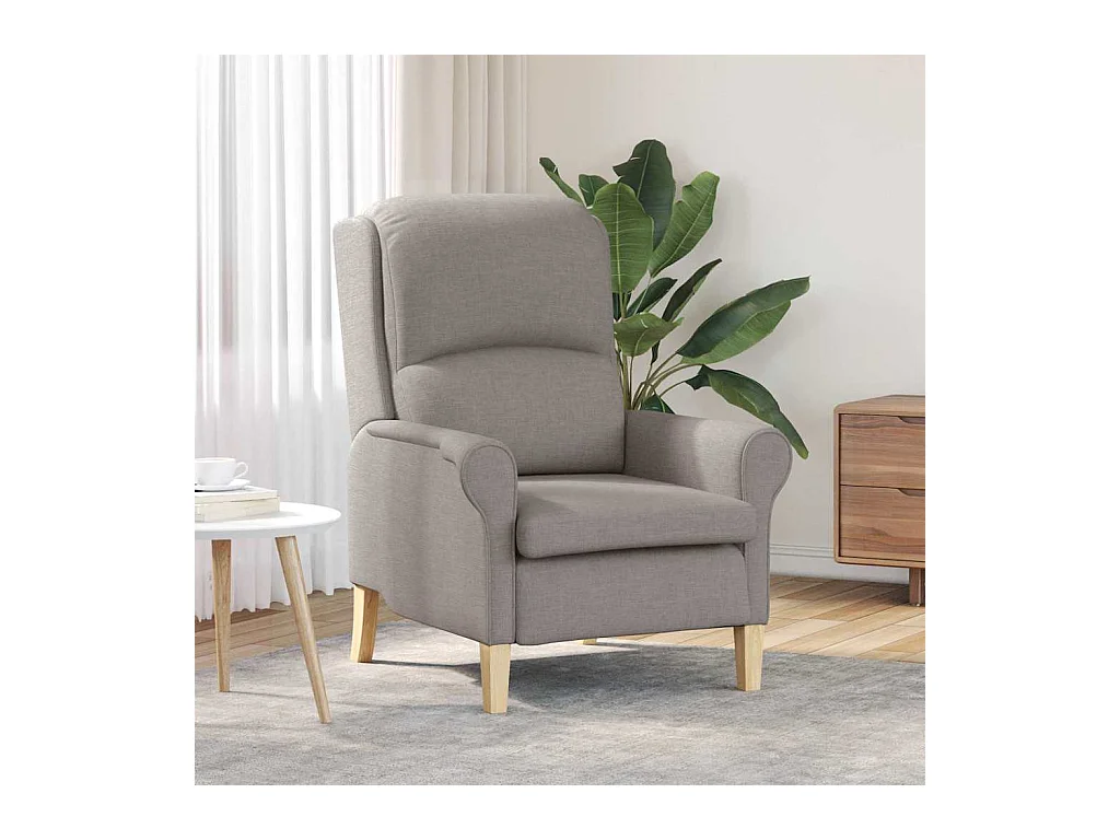 fauteuil Taupe 76 x 94 x 102 cm tissu