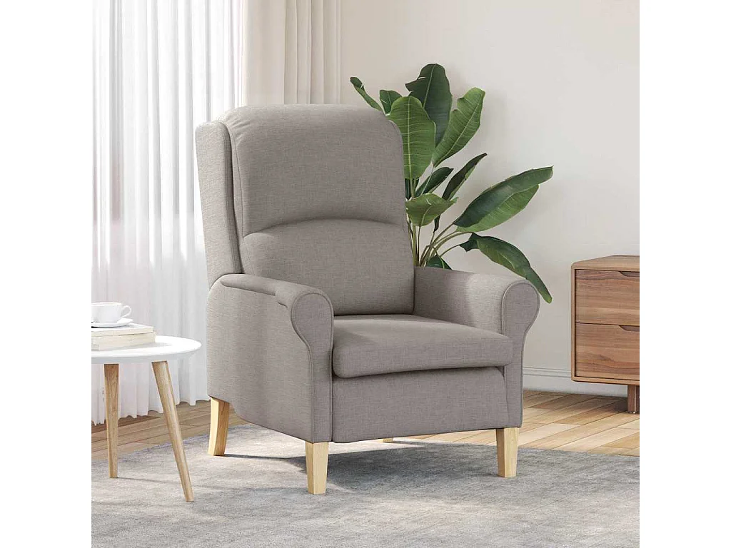 fauteuil Taupe tissu