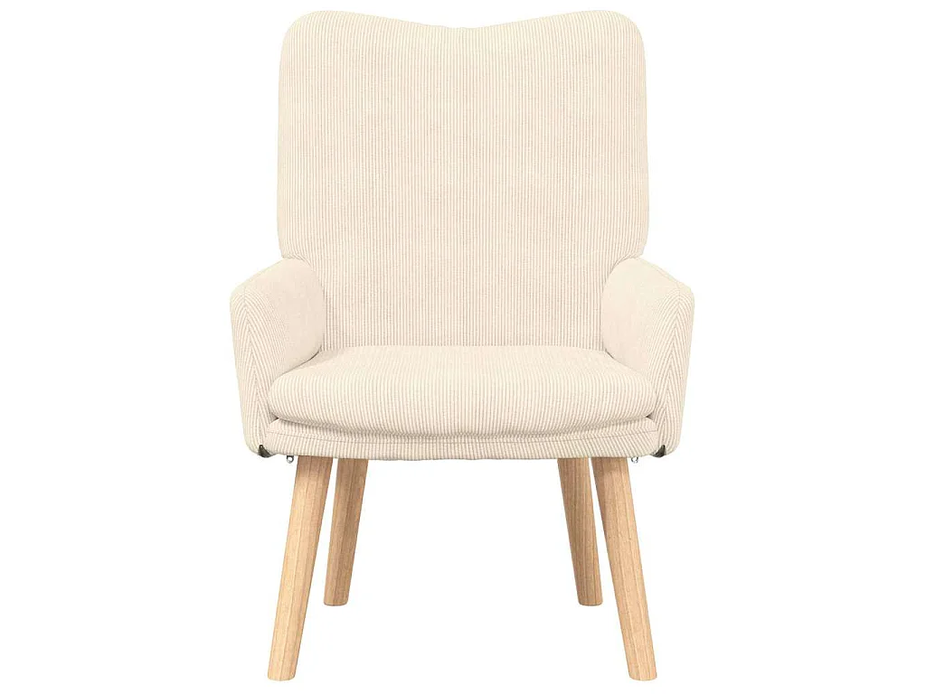 fauteuil Crème 63 x 67 x 94 cm tissu