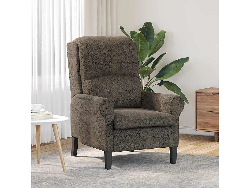 fauteuil Gris foncé Simili cuir