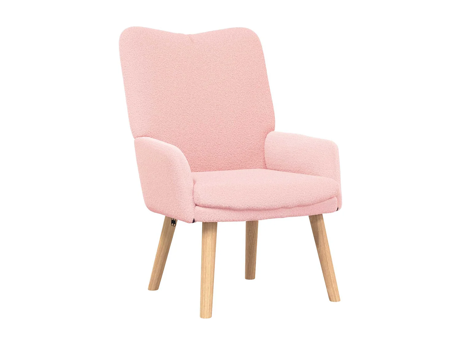 poltrona Rosa 63 x 67 x 94 cm Tessuto di Pecora e Plywood