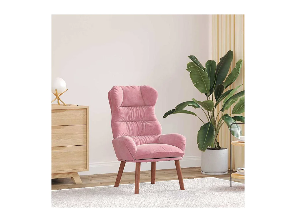 Fauteuil relaxant Rose 69 x 74 x 93 cm Velours