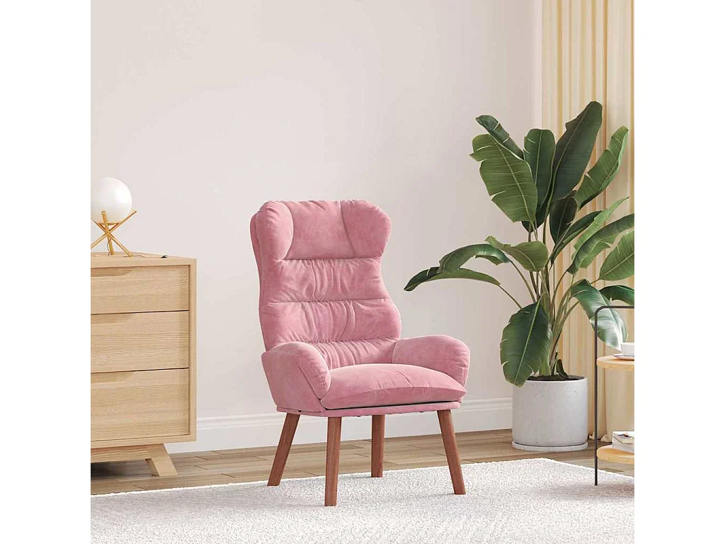 fauteuil Rose 69 x 74 x 93 cm Velours