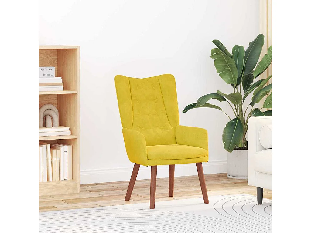 Fauteuil Geel 63 x 67 x 94 cm Fluweel