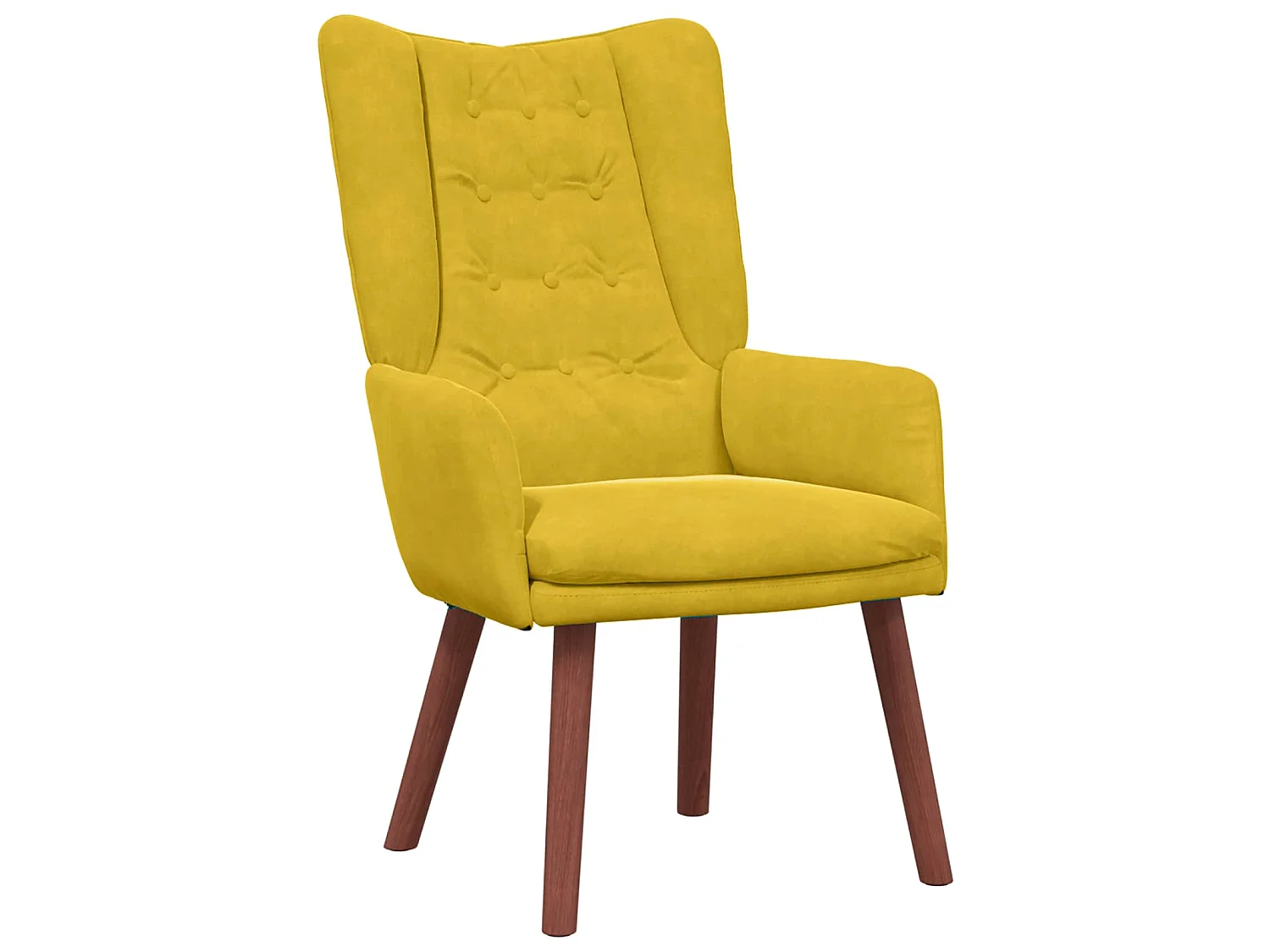fauteuil Jaune 63 x 67 x 94 cm Velours