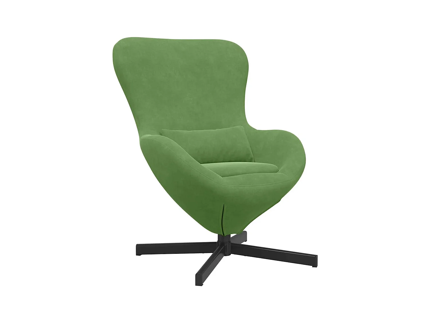 Fauteuil œuf Vert clair 63 x 73 x 90 cm Velours