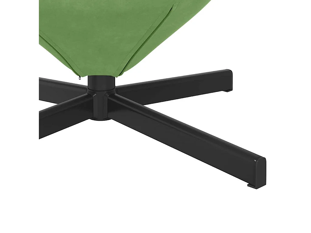 Fauteuil œuf Vert clair 63 x 73 x 90 cm Velours
