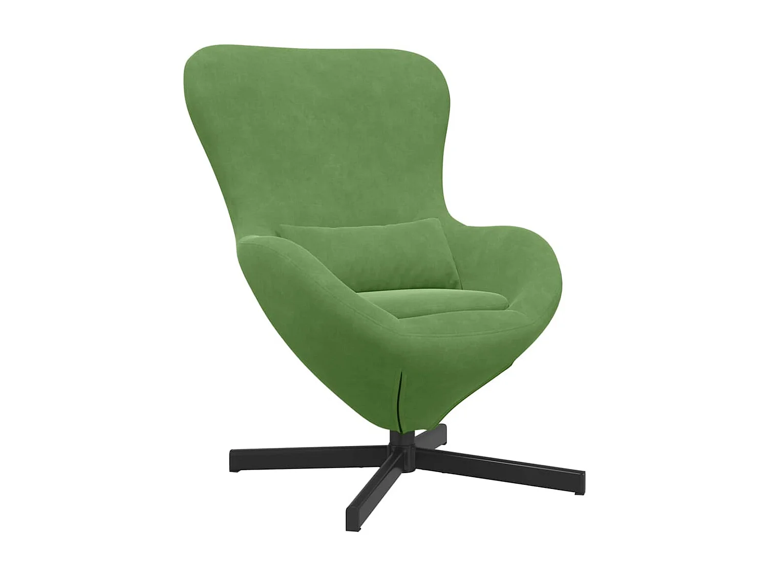 Fauteuil œuf Vert clair 63 x 73 x 90 cm Velours