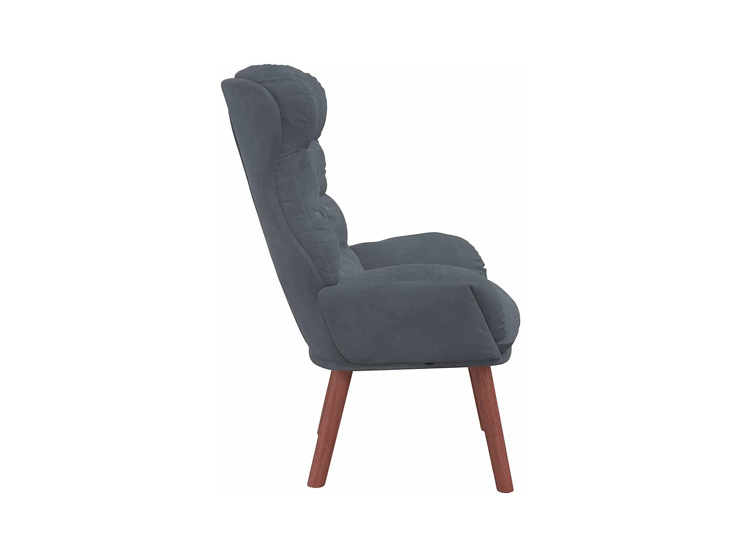 Fauteuil relaxant Gris foncé 69 x 74 x 93 cm Velours
