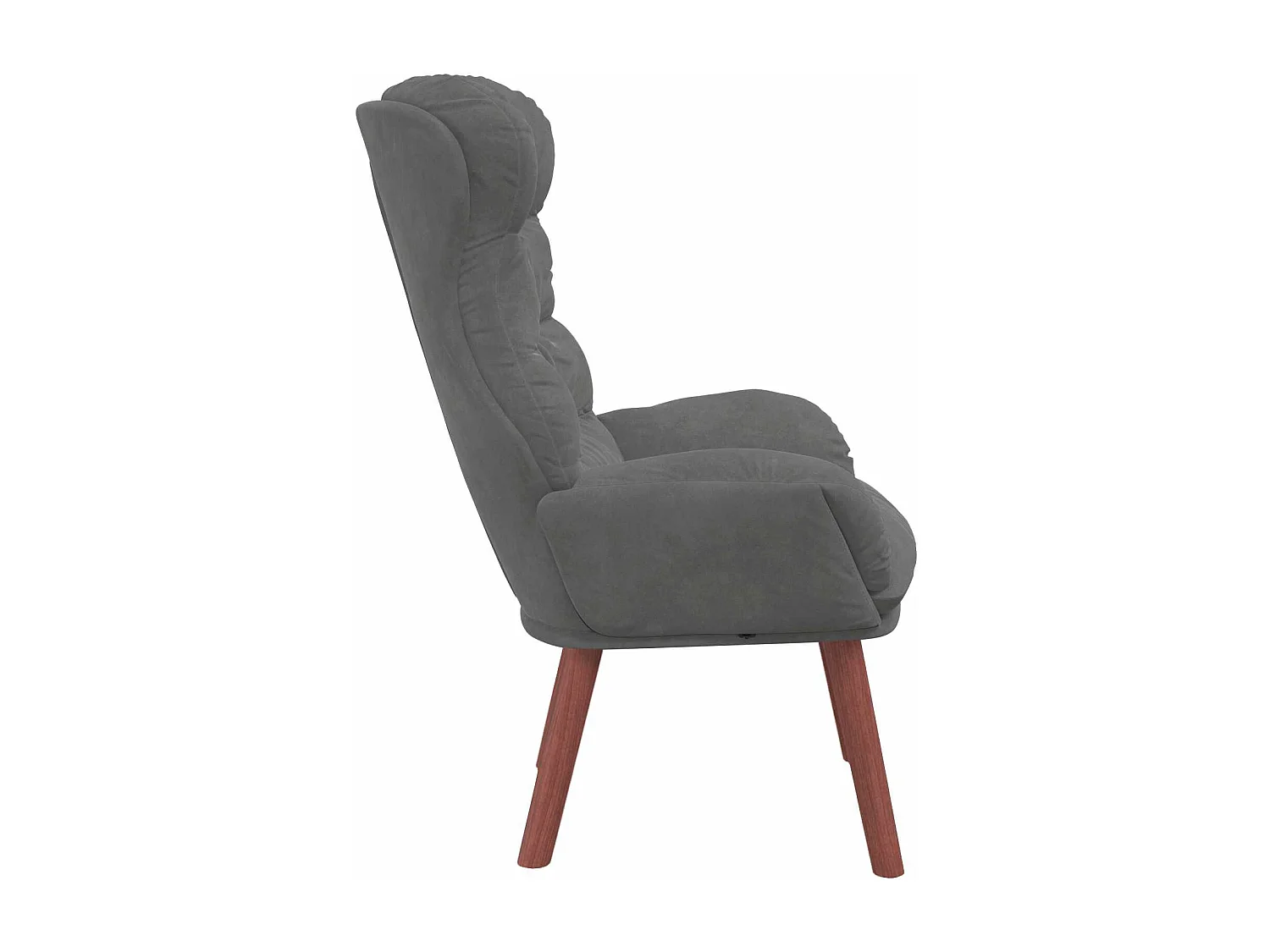 fauteuil Gris foncé 69 x 74 x 93 cm Velours