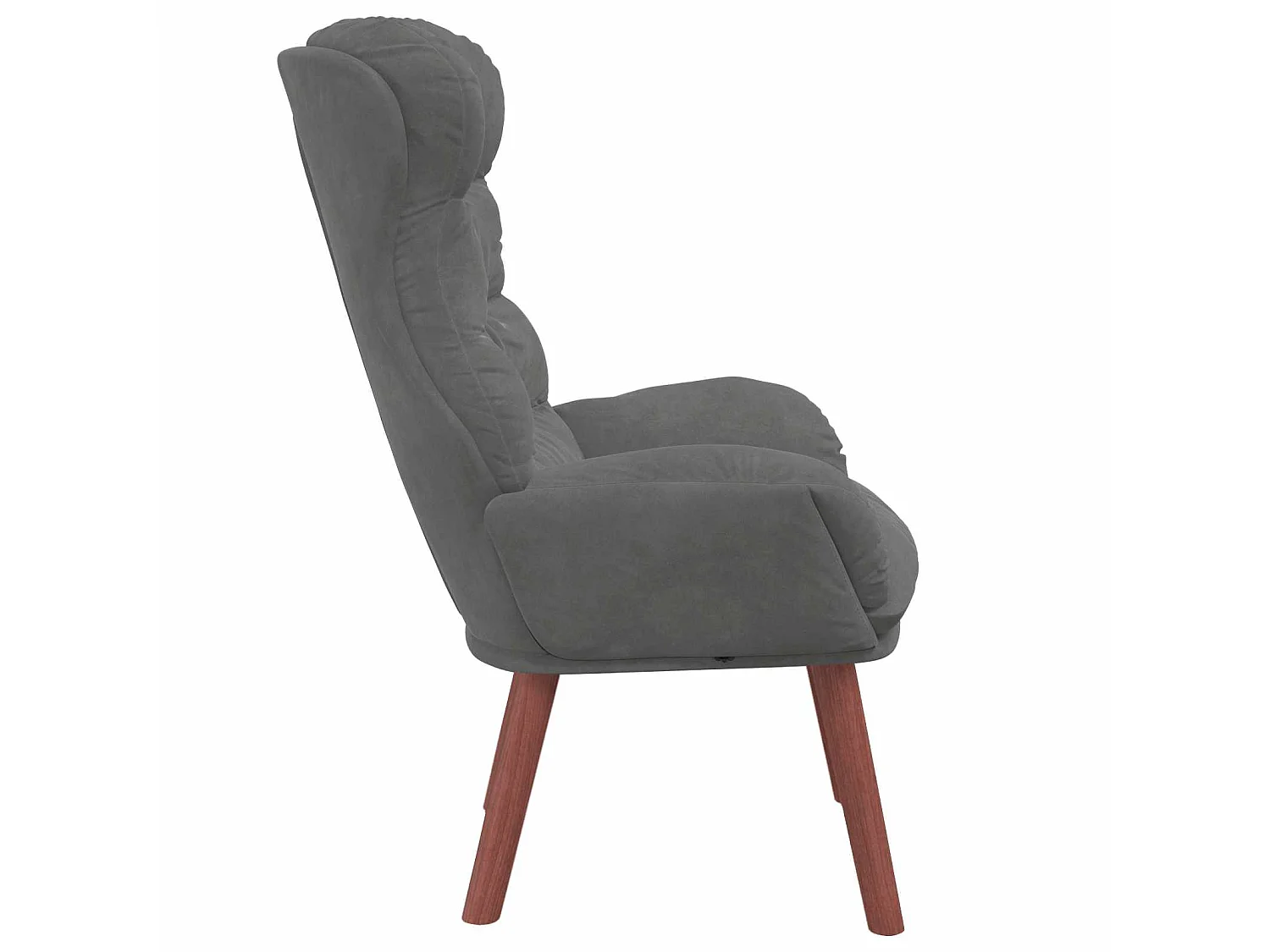 fauteuil Gris foncé 69 x 74 x 93 cm Velours