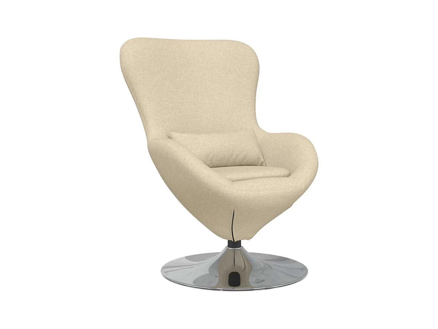Fauteuil œuf Crème tissu