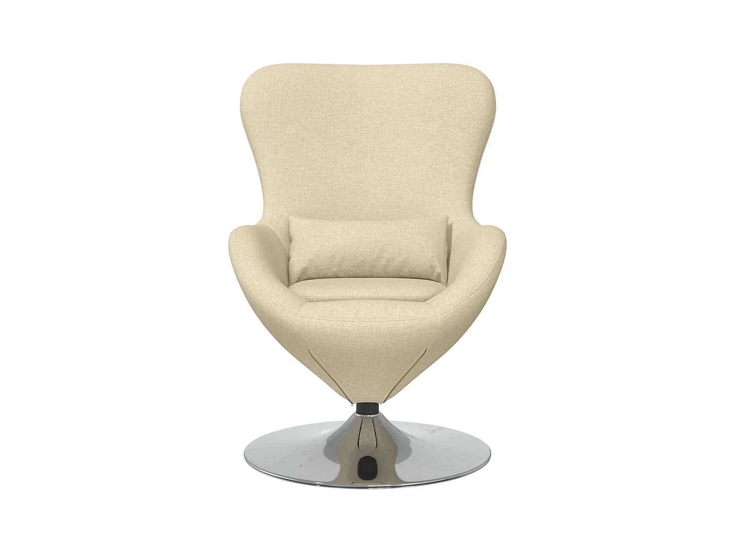 Fauteuil œuf Crème tissu