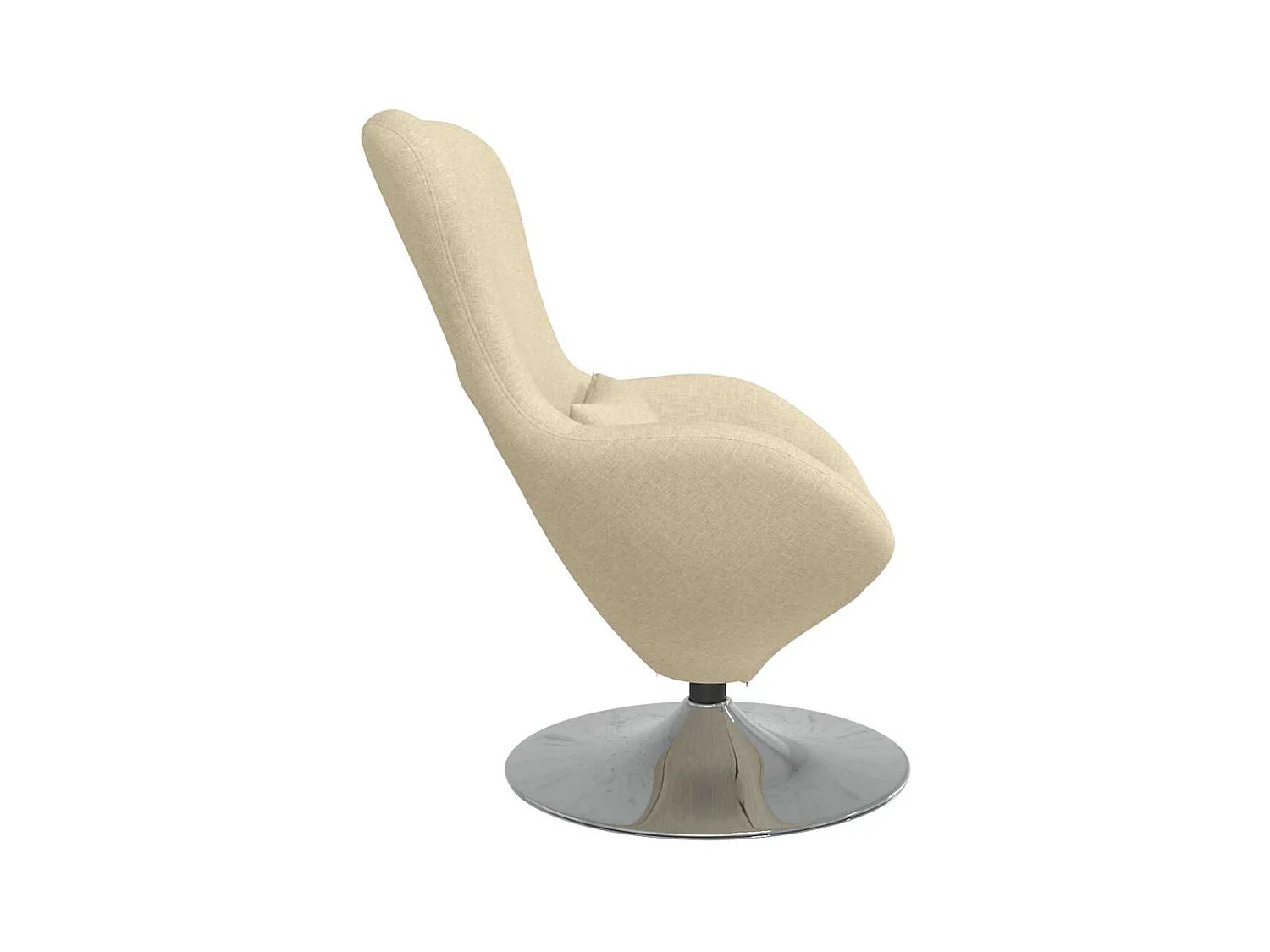 Fauteuil œuf Crème tissu