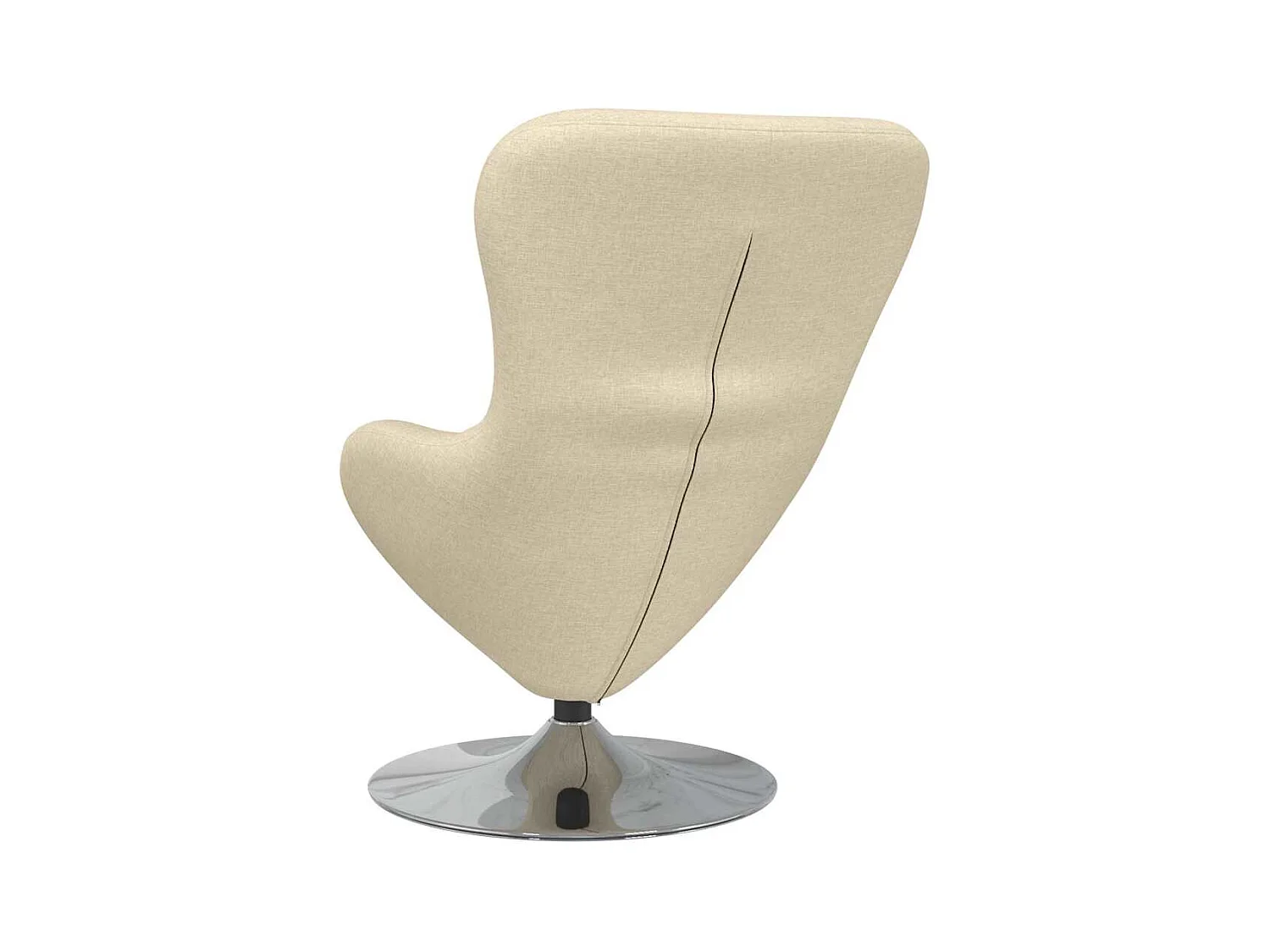 Fauteuil œuf Crème tissu