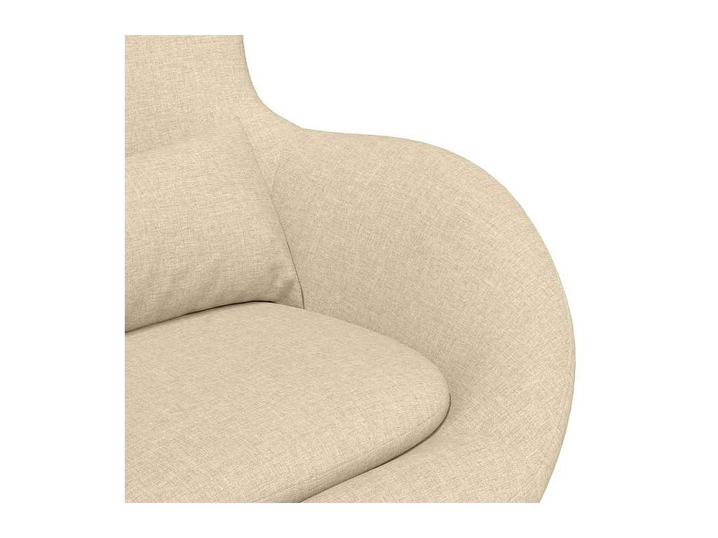 Fauteuil œuf Crème tissu