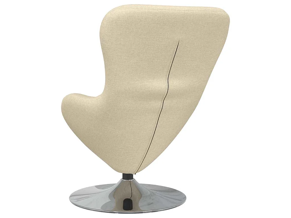 Fauteuil œuf Crème 63 x 73 x 90 cm tissu