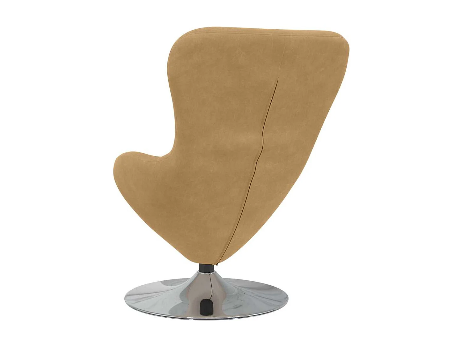 Sillón huevo Marrón 63 x 73 x 90 cm Terciopelo