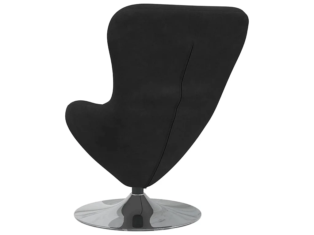Fauteuil œuf Noir Velours