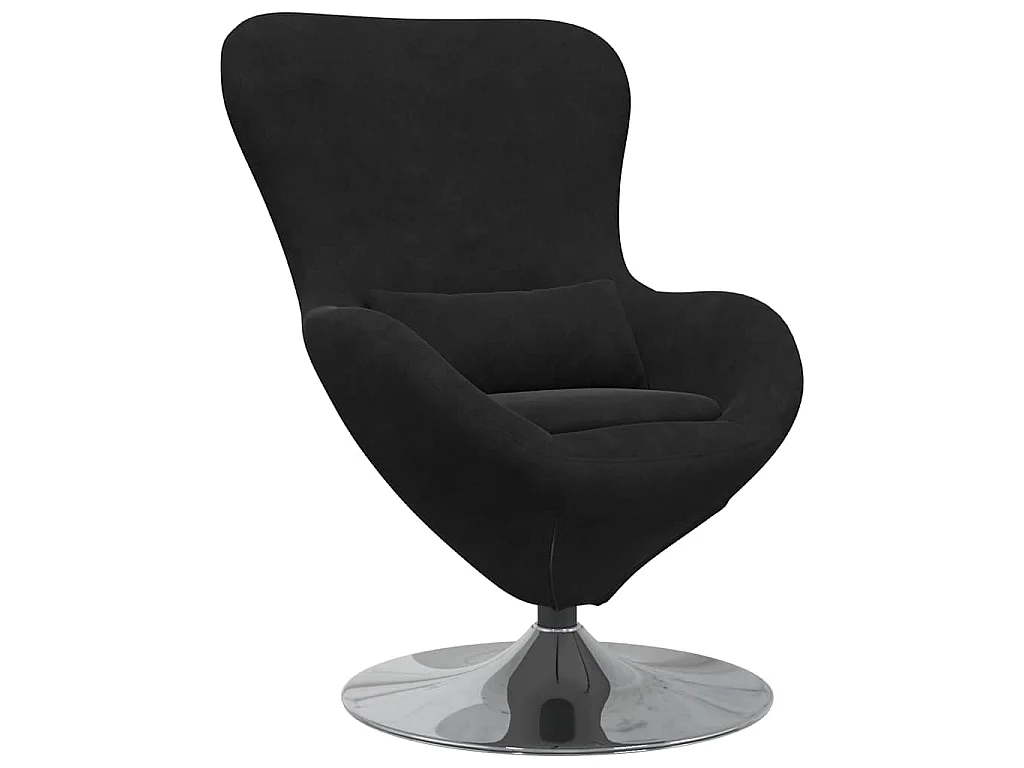 Fauteuil œuf Noir Velours