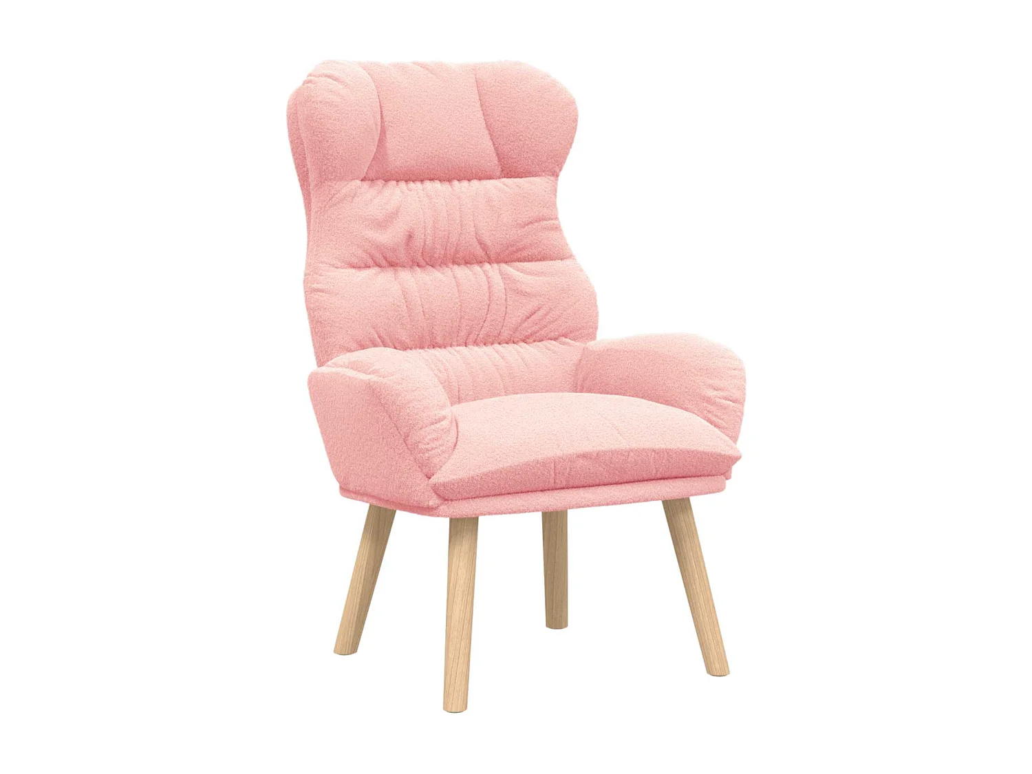 poltrona Rosa 69 x 74 x 93 cm Tessuto Sherpa