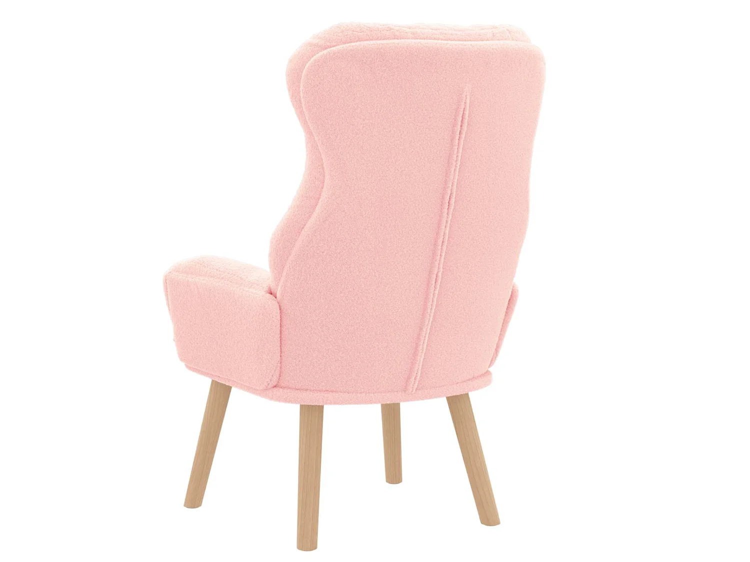 poltrona Rosa 69 x 74 x 93 cm Tessuto Sherpa