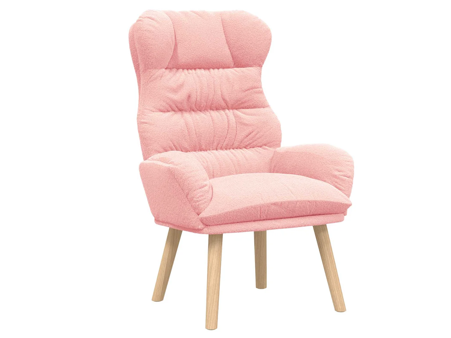 poltrona Rosa 69 x 74 x 93 cm Tessuto Sherpa