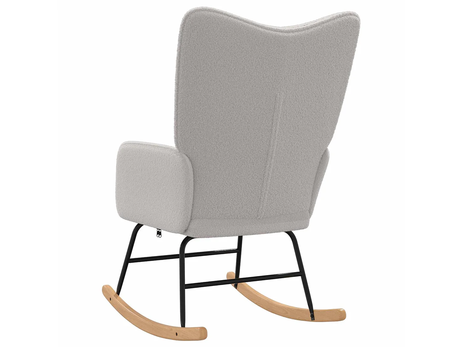 Chaise à bascule Gris clair Tissu Sherpa